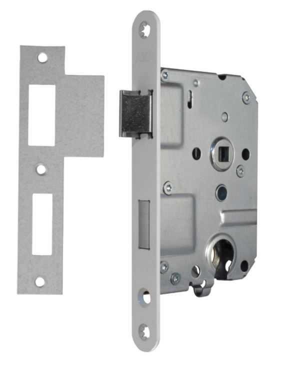 AXA dag-nachtslot cilinder PC55 met Witte Voorplaat