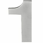 BASICS Huisnummer LBHN100-1 PVD Mat RVS