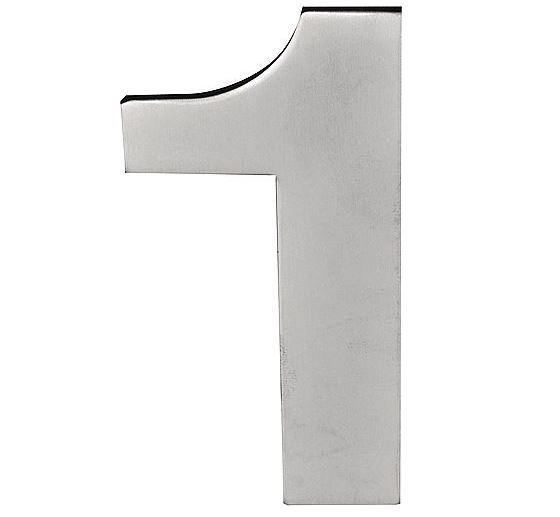 BASICS Huisnummer LBHN100-1 PVD Mat RVS
