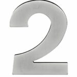 BASICS Huisnummer LBHN100-2 PVD Mat RVS
