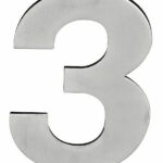 BASICS Huisnummer LBHN100-3 PVD Mat RVS