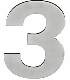BASICS Huisnummer LBHN100-3 PVD Mat RVS