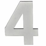 BASICS Huisnummer LBHN100-4 PVD Mat RVS