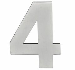 BASICS Huisnummer LBHN100-4 PVD Mat RVS