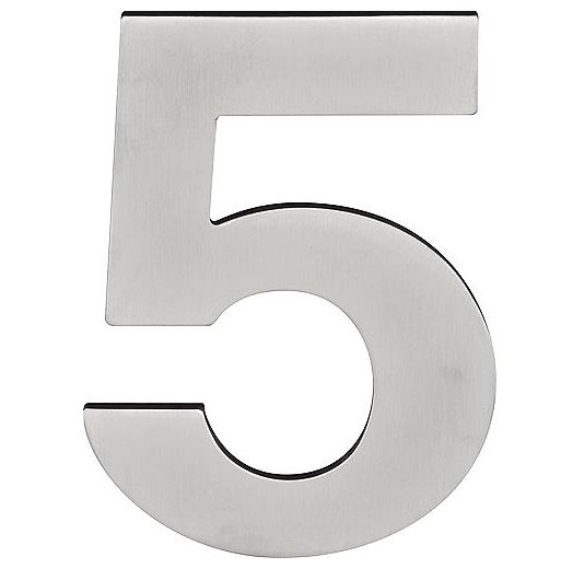BASICS Huisnummer LBHN100-5 PVD Mat RVS