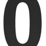 BASICS Huisnummer LBHN100-0 Mat Zwart