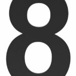 BASICS Huisnummer LBHN100-8 Mat Zwart