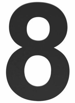 BASICS Huisnummer LBHN100-8 Mat Zwart