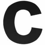 BASICS Huisnummer LBHN100-C Mat Zwart