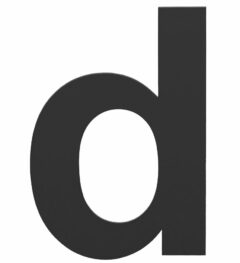 BASICS Huisnummer LBHN100-D Mat Zwart