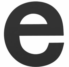 BASICS Huisnummer LBHN100-E Mat Zwart