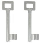 2 Sleutels Nr. 4 voor Binnendeursloten BB Van Dulimex