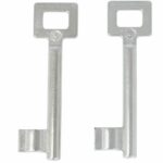 2 Sleutels Nr. 3 voor Binnendeursloten BB Van Dulimex