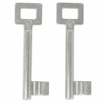 2 Sleutels Nr. 5 voor Binnendeursloten BB Van Dulimex