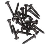 20 stuks bolkopschroeven 3,0 x 16 messing gebruineerd