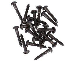 20 stuks bolkopschroeven 3,0 x 16 messing gebruineerd