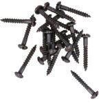 200 stuks bolkopschroeven 3,0 x 20 messing antiek