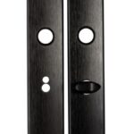 AXA Curve Klik Schild WC63/8 Aluminium Zwart