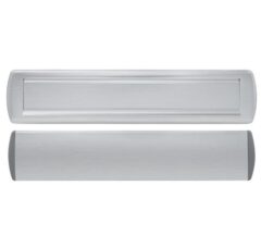 AXA Binnen/Buiten Briefplaat Curve Plus Aluminium geslepen F1