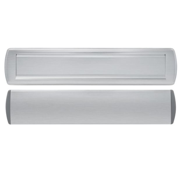 AXA Binnen/Buiten Briefplaat Curve Plus Aluminium geslepen F1