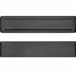 AXA Binnen/Buiten Briefplaat Curve Plus Aluminium geslepen F8 Zwart