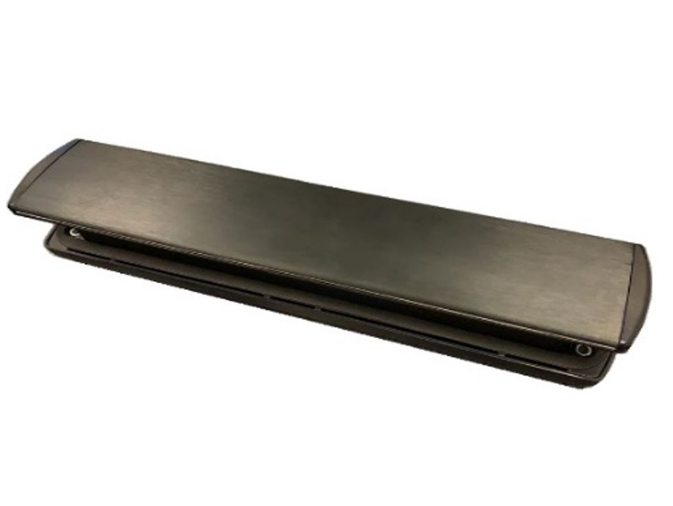 AXA Binnen/Buiten Briefplaat Curve Plus Aluminium geslepen F8 Zwart