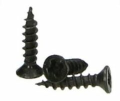 20 stuks schroeven 3x16 mm Zwart