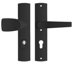 Axa Old Black Veiligheidsbeslag PC72 met kerntrekbeveiliging knop/kruk SKG3