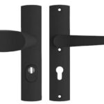 Axa Old Black Veiligheidsbeslag met kerntrekbeveiliging knop/kruk SKG*** PC55