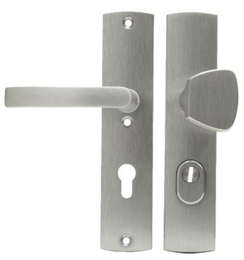 Axa Curve Plus RVS-Look Veiligheidsbeslag PC72 Greep/kruk met kerntrekbeveiliging SKG***