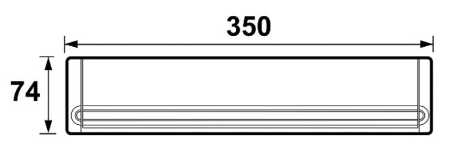 AXA Briefplaat Met Naamplaat Aluminium F1 geanodiseerd