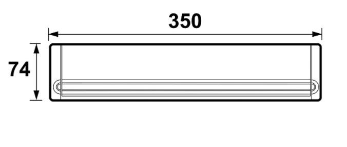 AXA Briefplaat Met Naamplaat Aluminium Zwart geanodiseerd