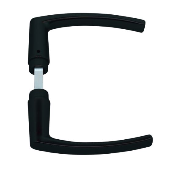 AXA Deurkruk Blok Aluminium Zwart