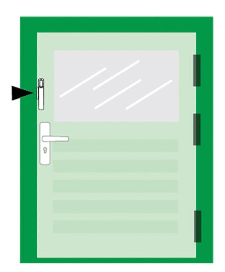 AXA Kierstandhouder EX Voor buitendeuren SKG V DIN links