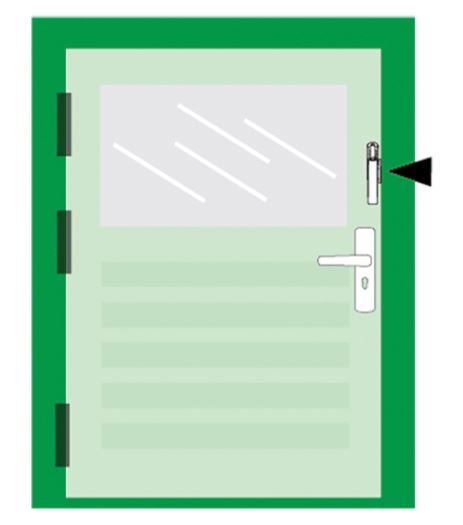 AXA Kierstandhouder EX Voor buitendeuren SKG V DIN rechts