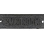 Bordje IJzer met opdruk BATHROOM