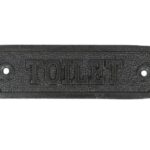 Bordje IJzer met opdruk TOILET