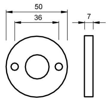 2 PC-Plaatjes Ami Rond Aluminium F1