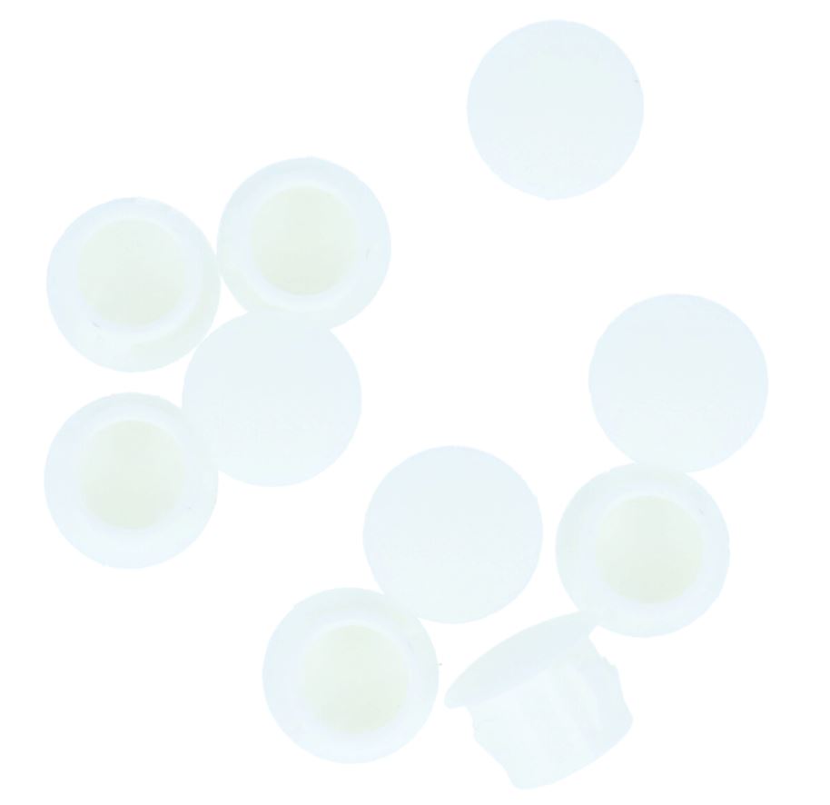 10 Afdekkapjes voor deurkozijnen 11,1 X 13,5 Wit