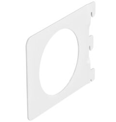 Boekensteun recht 142x118 mm wit gelakt