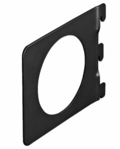 Boekensteun recht 142x118 mm zwart