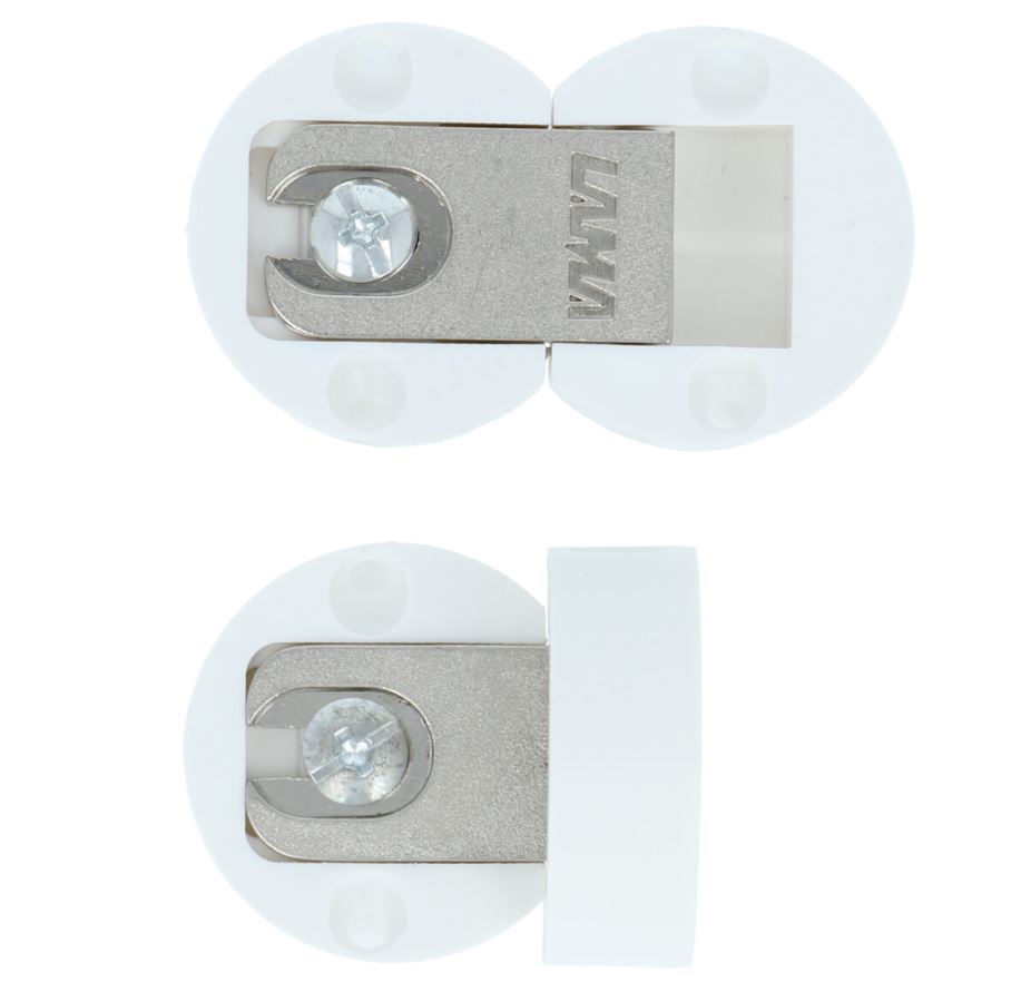 2 Starx klep inboorscharnieren compact wit 35 mm