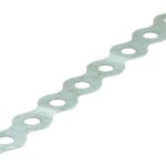 Bandijzer gegolfd, geperforeerd, verzinkt 17 x 0.80m (10 m)