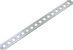 Bandijzer recht, geperforeerd, verzinkt 17 x 0.7 mm (10 m)