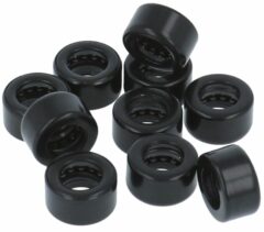 10 Lagers voor kogellagerscharnieren RVS zwart gelakt 89x89