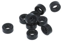 10 Lagers voor kogellagerscharnieren RVS zwart gelakt 76x76