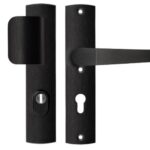 Axa Old Black Veiligheidsbeslag PC72 met kerntrekbeveiliging D-duwer/kruk SKG***