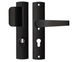 Axa Old Black Veiligheidsbeslag PC72 met kerntrekbeveiliging D-duwer/kruk SKG***