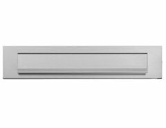 AXA briefplaat 6205 Aluminium Geslepen F1