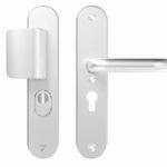 AXA Oval Plus veiligheidsbeslag PC55 SKG*** met kerntrekbeveiliging D-greep/kruk